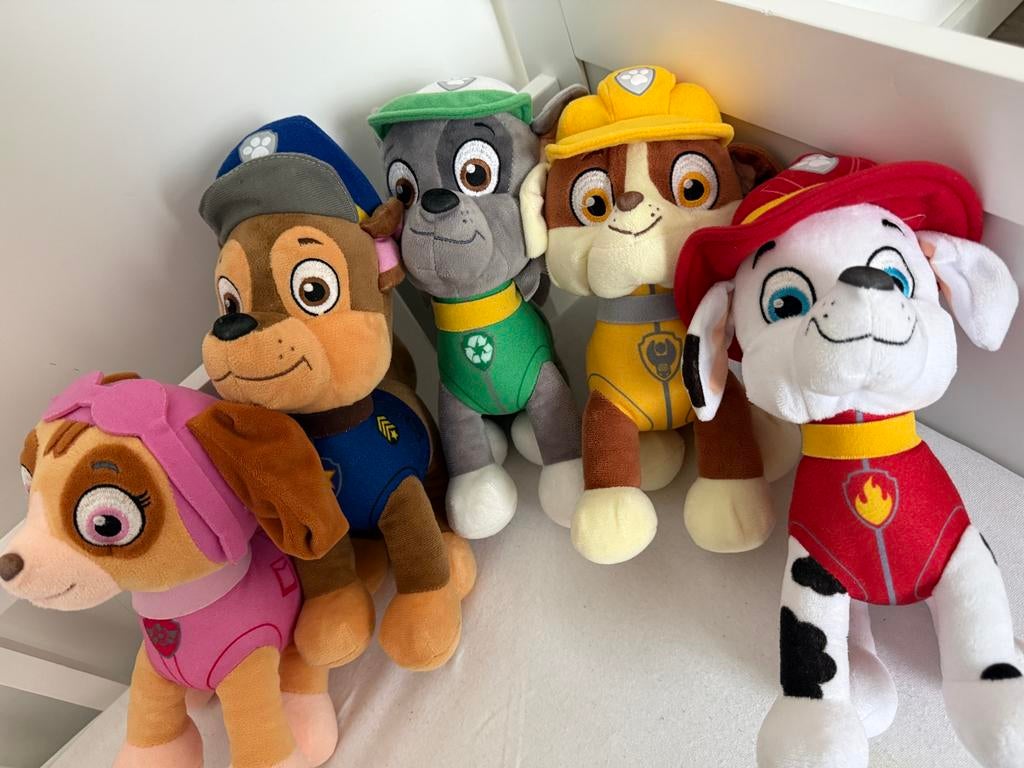 Paw Patrol Knuffels - Complete Set, Ophalen, Hond, Middelgroot (20 tot 80 cm), Meerkleurig