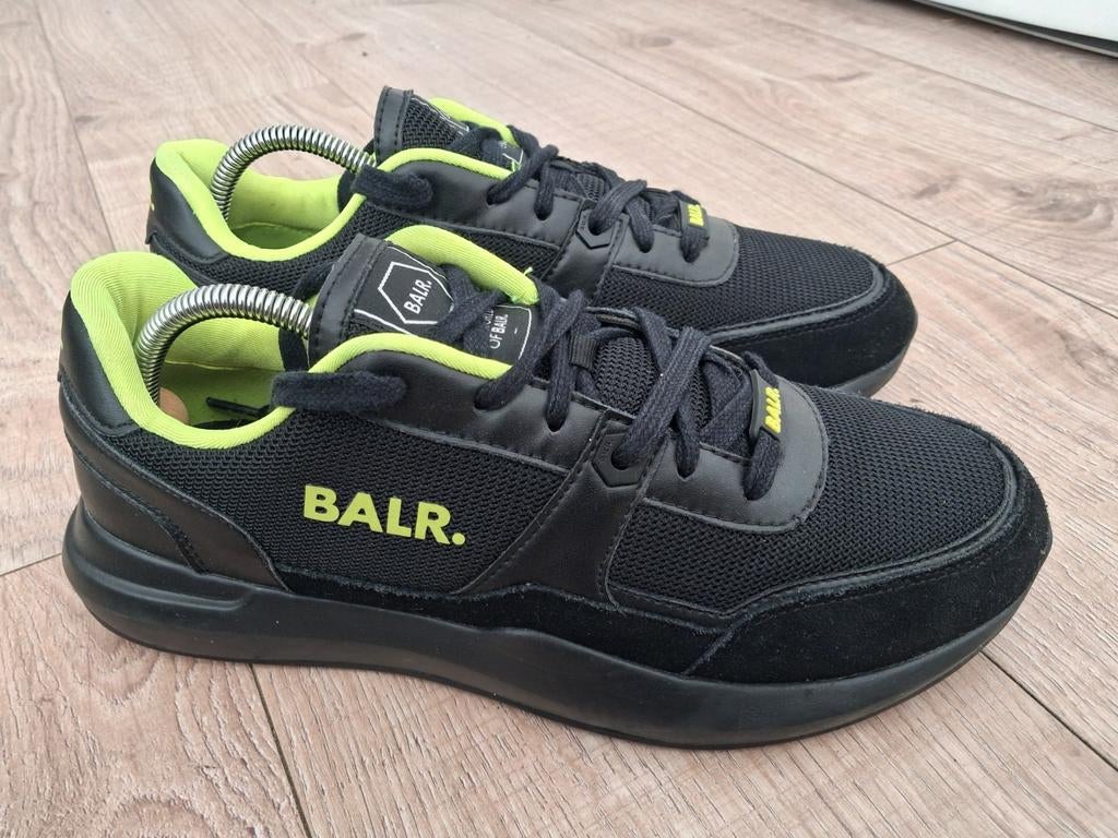 BALR. sneakers zwart met neon geel, maat 44, Ophalen of Verzenden