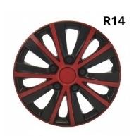 Wieldoppen - RIDEX Wheel covers - 14 inch - zwart rood, Auto diversen, Wieldoppen, Ophalen, Nieuw