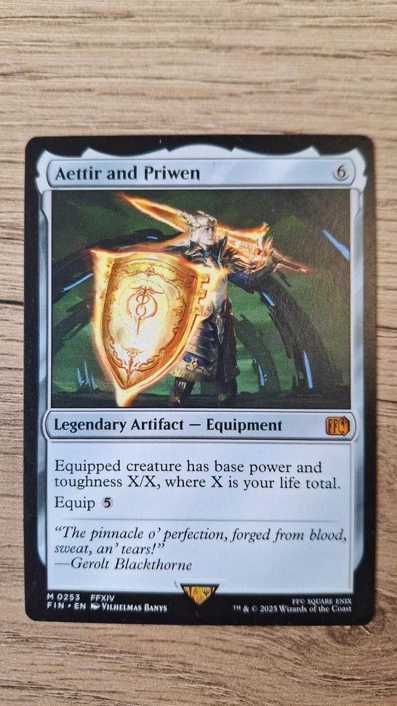 Aettir and Priwen - Magic: The Gathering Kaart, Ophalen of Verzenden, Zo goed als nieuw, Losse kaart
