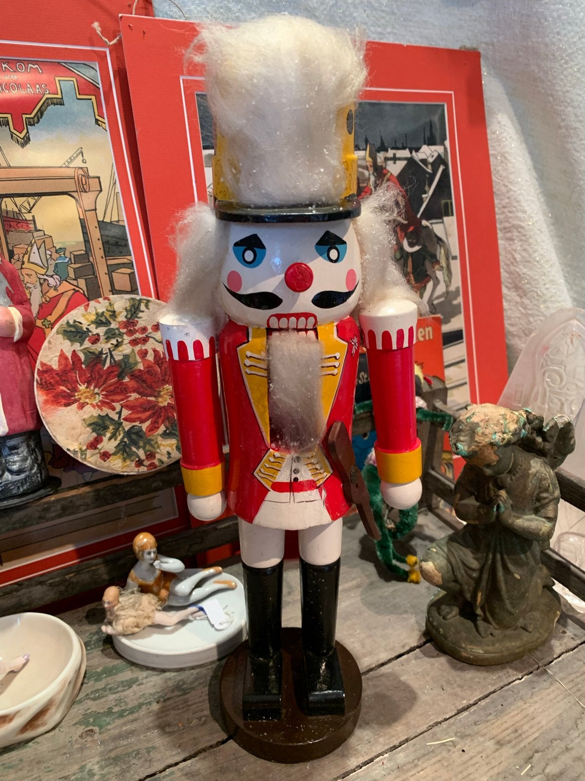 Notenkraker Ertzgebirge - Klassieke Kerstdecoratie, Gebruikt, T, Ophalen of Verzenden, N