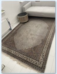 Vintage tapijt / vloerkleed – 170 x 250 cm, Huis en Inrichting, Ophalen, Gebruikt, 100 tot 150 cm, Bruin