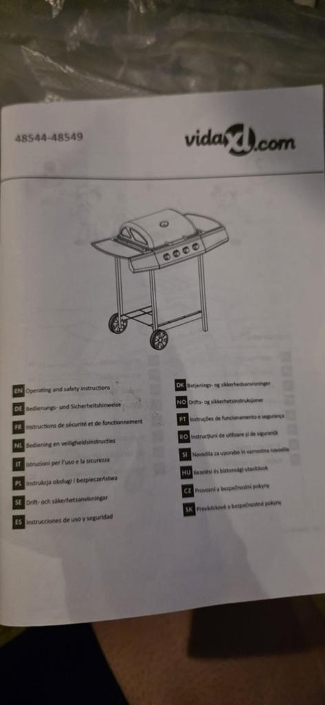 VidaXL Gas BBQ - Nieuw in doos, Ophalen of Verzenden, Nieuw, VidaXL