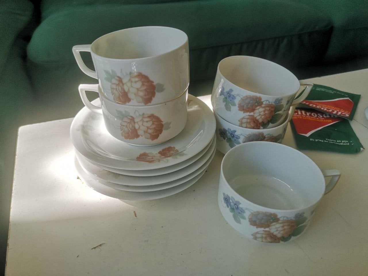Thomas Bavaria kop en schotel set met motief hopbellen, Ophalen of Verzenden