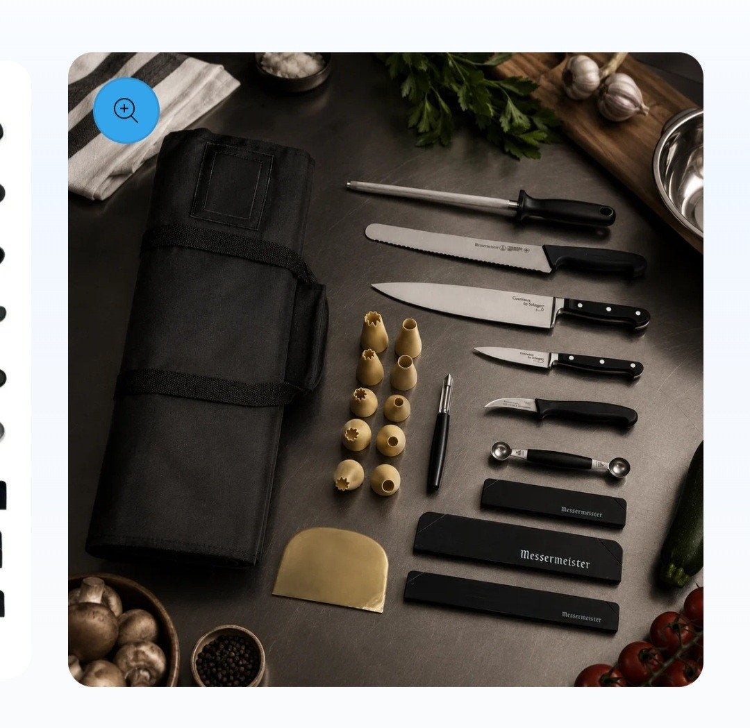 Messermeister messenset met etui - 13-delig, Huis en Inrichting, Ophalen, Overige typen, Nieuw, Zwart