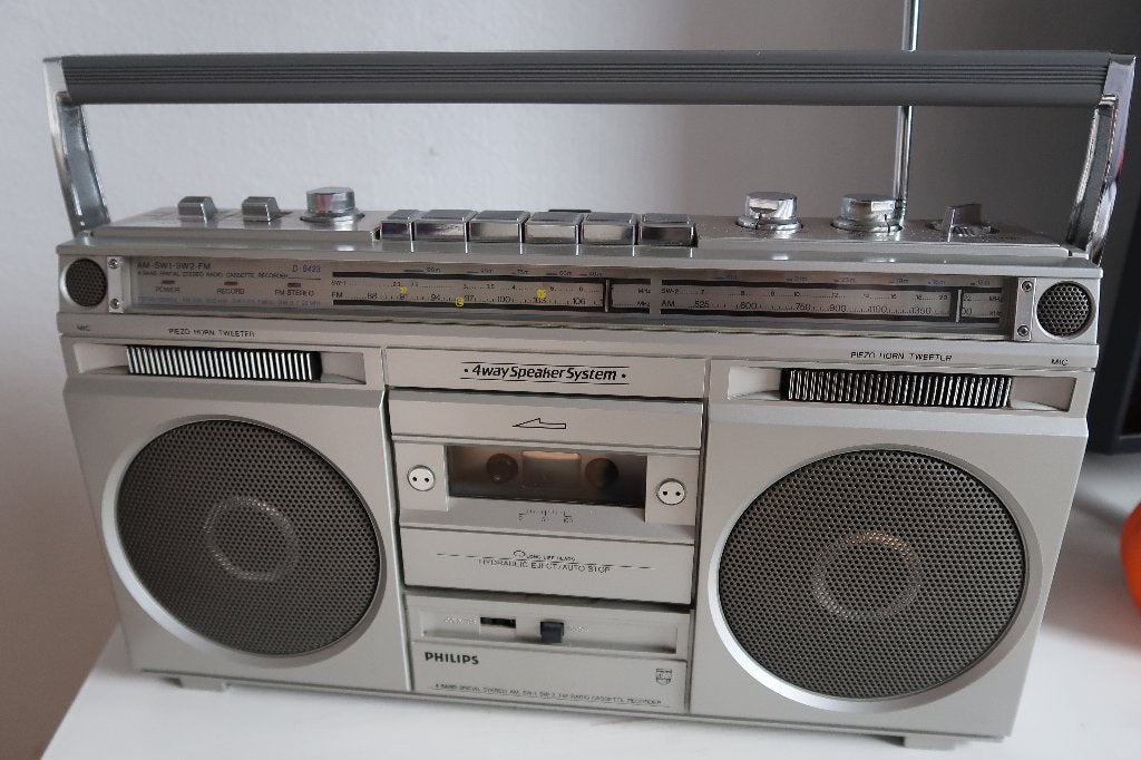 Philips D8423  - 4 Band Stereo Radio Cassette, Ophalen, Gebruikt, Overige typen