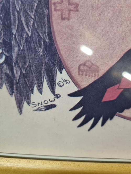 Tekening steenarend  snow 1990, Ophalen of Verzenden, 'T Olde Gre-j, Info@toldegrej.nl, Endepoelstraat 20f Didam