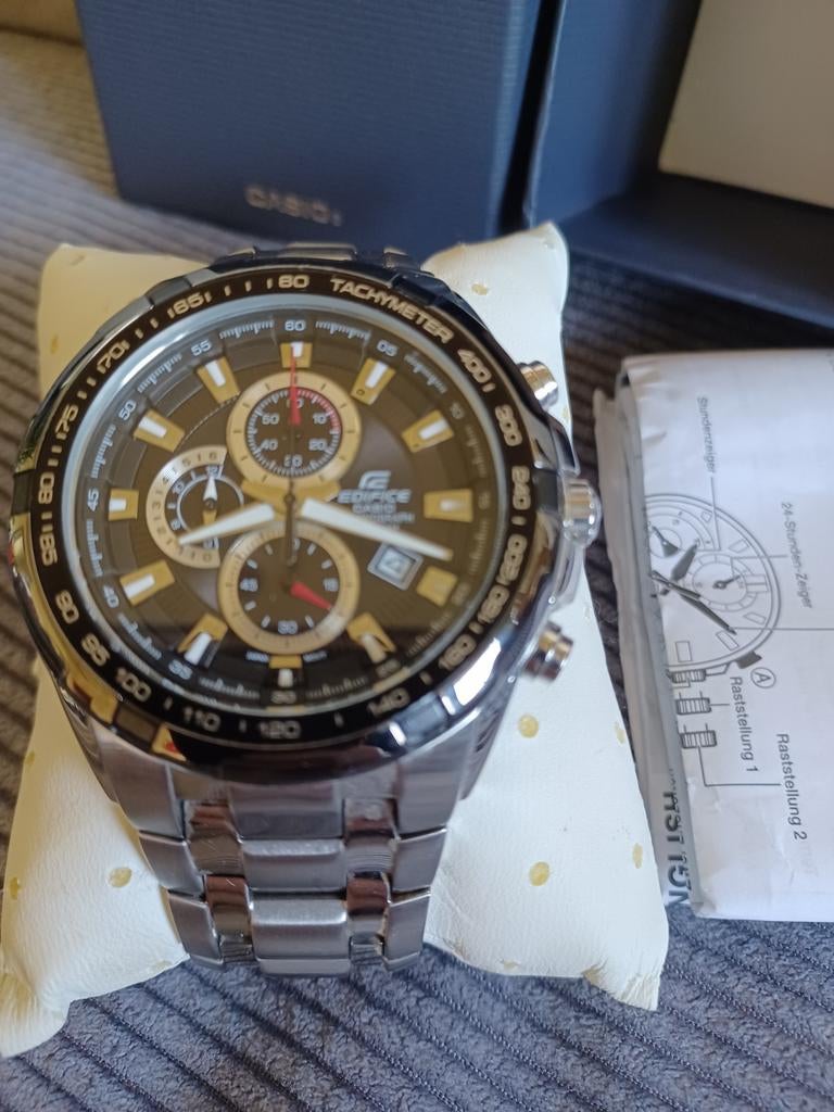 Casio Edifice horloge met stalen band, Ophalen of Verzenden