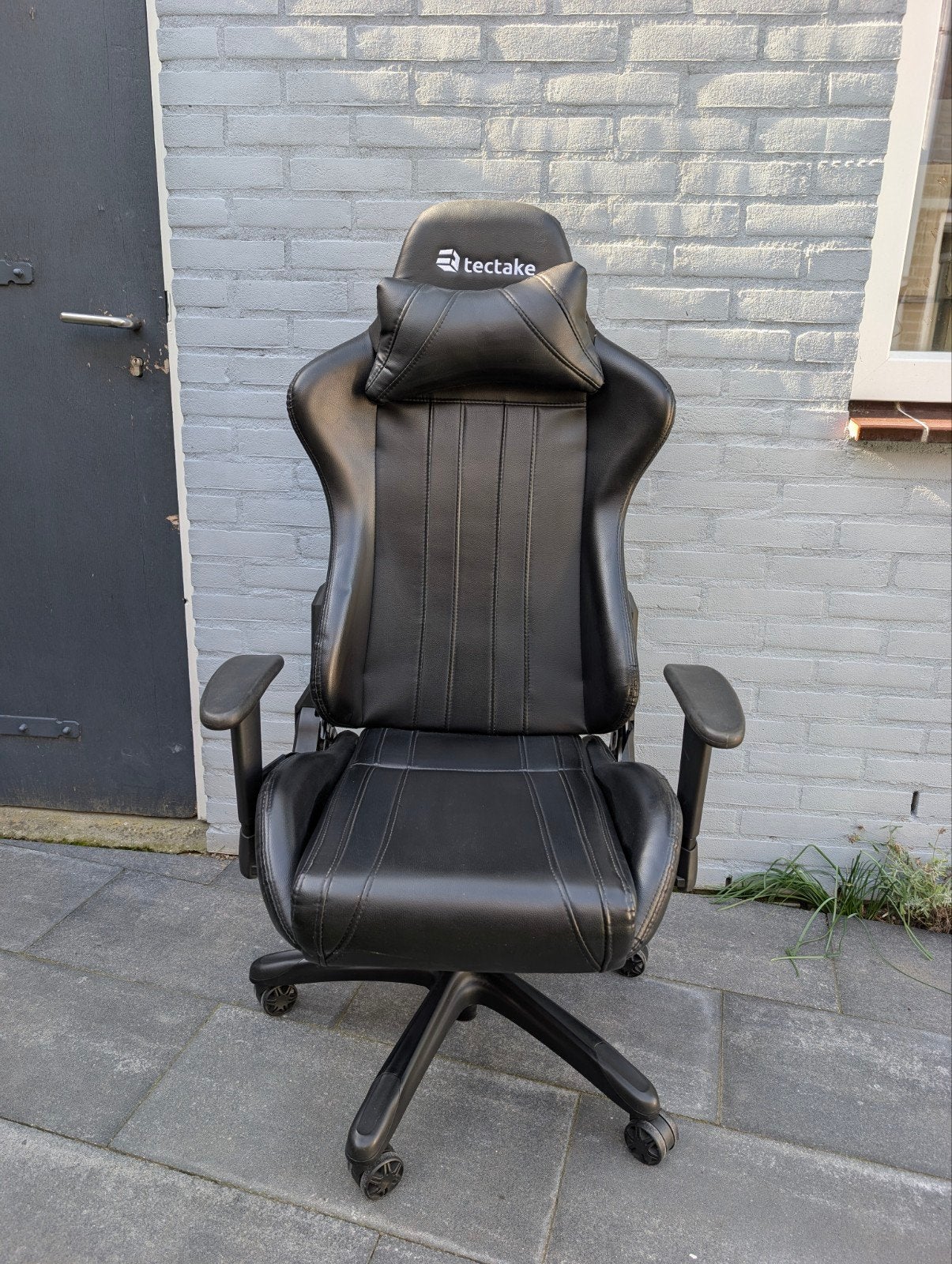 Tectake Game stoel / bureaustoel, Ophalen, Zwart