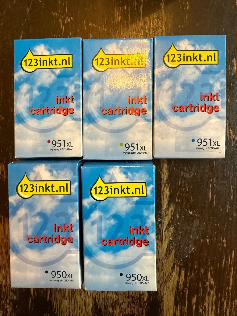 printercartridges 950XL en 951XL, Computers en Software, Verzenden, Nieuw, Cartridge, 123inkt.nl
