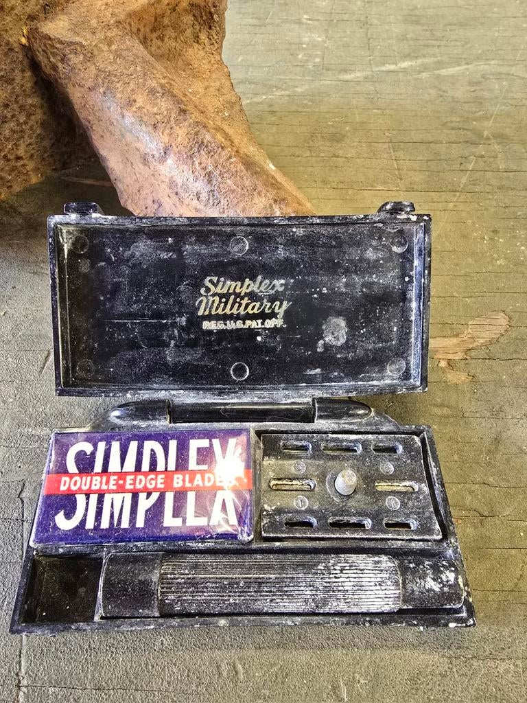 WWII US Simplex military razor set, Ophalen of Verzenden, Amerika, Embleem of Badge