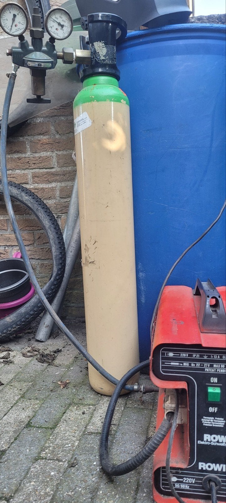 lasapparaat mig co2 met fles, Ophalen, Gebruikt, Co2