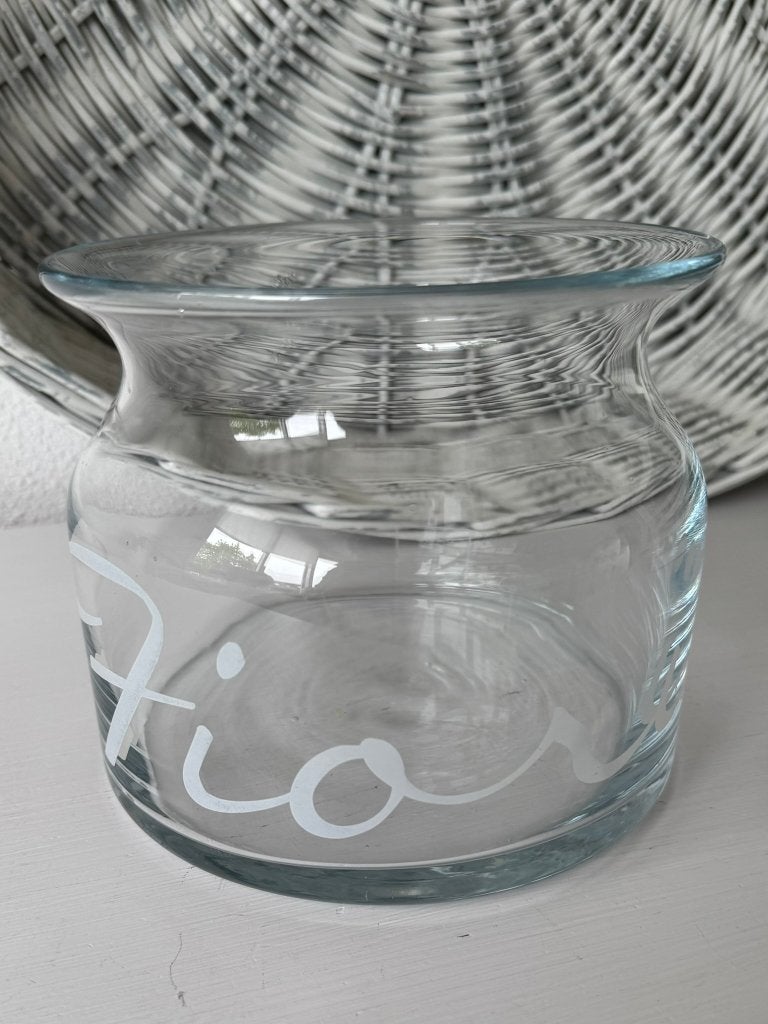 ZGAN > Riviera Maison Fiori Vaas, Verzenden, Transparant, 17 cm, Glas