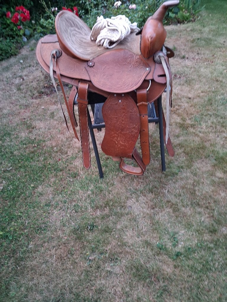 Western zadel, Ophalen, Gebruikt