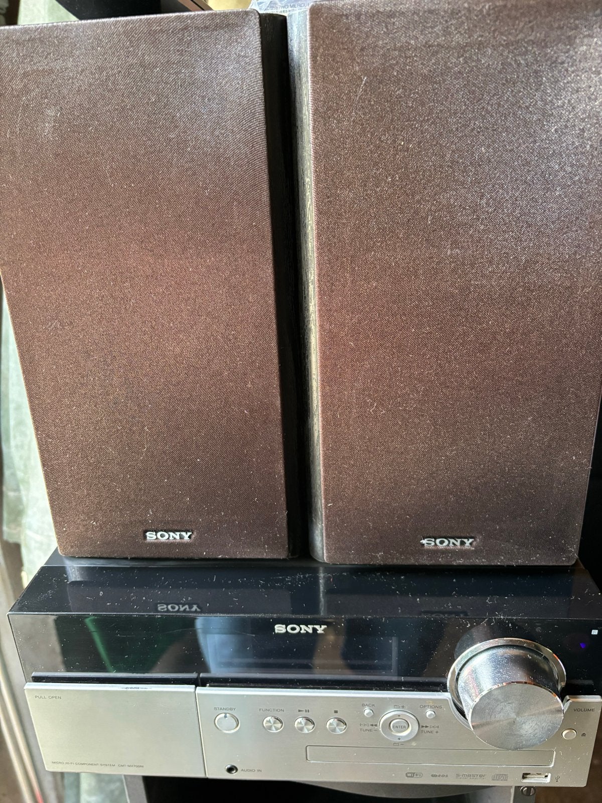 Sony Mini HiFi Set MHC-BX2 met CD-speler en speakers, Gebruikt, Cassettedeck, Ophalen of Verzenden, Microset