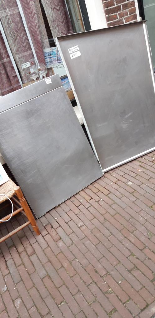 RVS werkbladen. RVS aanrechtblad. RVS  tafelblad, Ophalen, Gebruikt