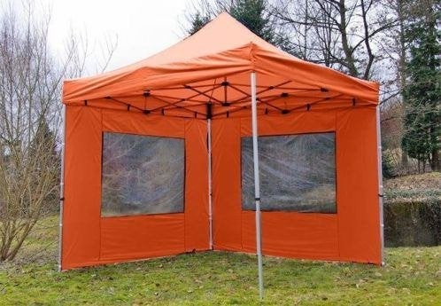 Profi Easy-Up Vouwpaviljoen/Vouwtent/Partytent 3x3m Oranje, Opvouwbaar, Partytent, Nieuw, Minder dan 5 meter