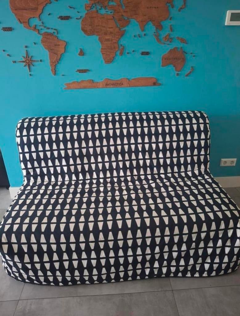 Comfortabele slaapbank van Ikea, incl hoes, Ophalen, Gebruikt, Twijfelaar, Grijs