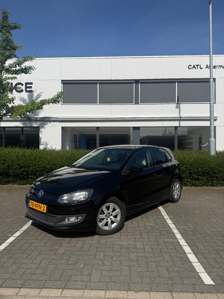 Volkswagen Polo 1.2 TDI 75PK 5D Bluemotion 2010 Zwart, Auto's, Voorwielaandrijving, Euro 5, 74 pk, Zwart