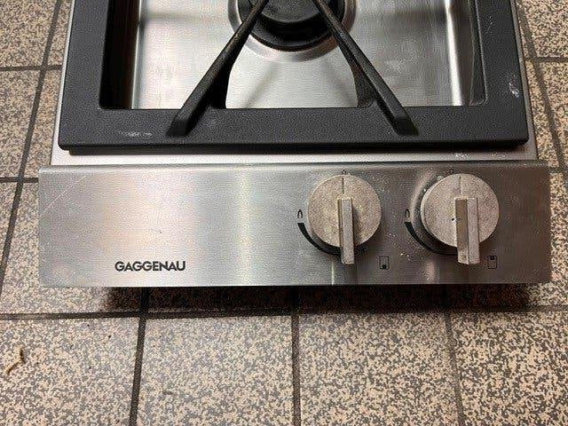 KOOKPLAAT GAS INBOUW 1 EN 2 PITS GAGGENAU, Ophalen, Gebruikt, 3 kookzones of minder, Inbouw