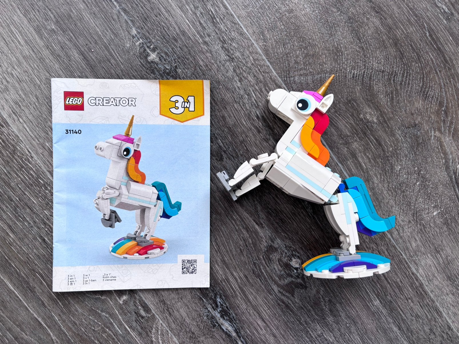 Lego unicorn, Kinderen en Baby's, Speelgoed | Duplo en Lego, Lego, Ophalen of Verzenden, Zo goed als nieuw, Creator