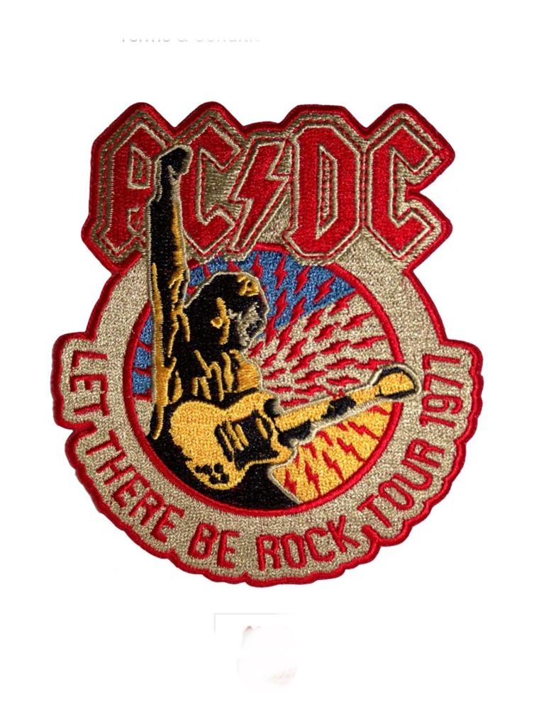 AC/DC Let There Be Rock Tour 1977 Patch - Officieel, Ophalen of Verzenden, Nieuw, Kleding