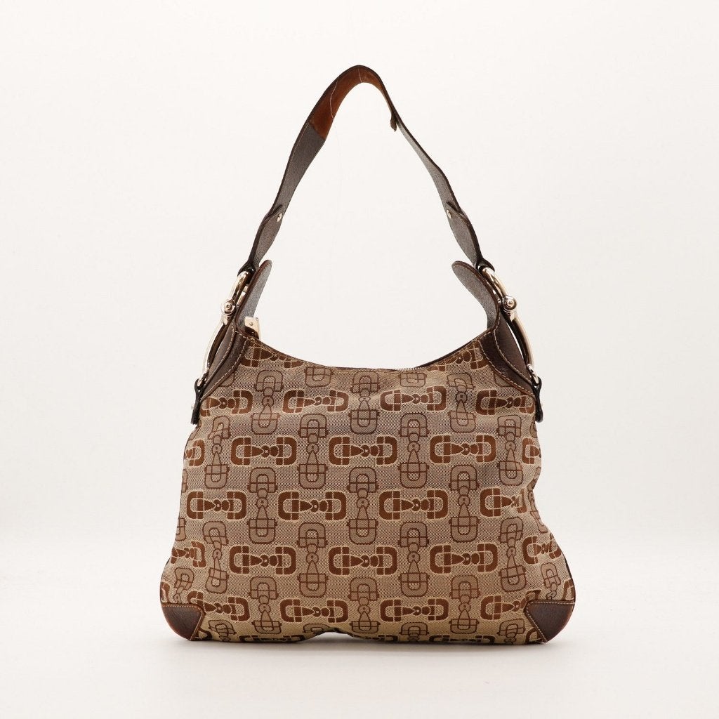 Gucci Horsebit 33x24x3 cm hobotas, Verzenden, Gebruikt, Zwart, Overige typen