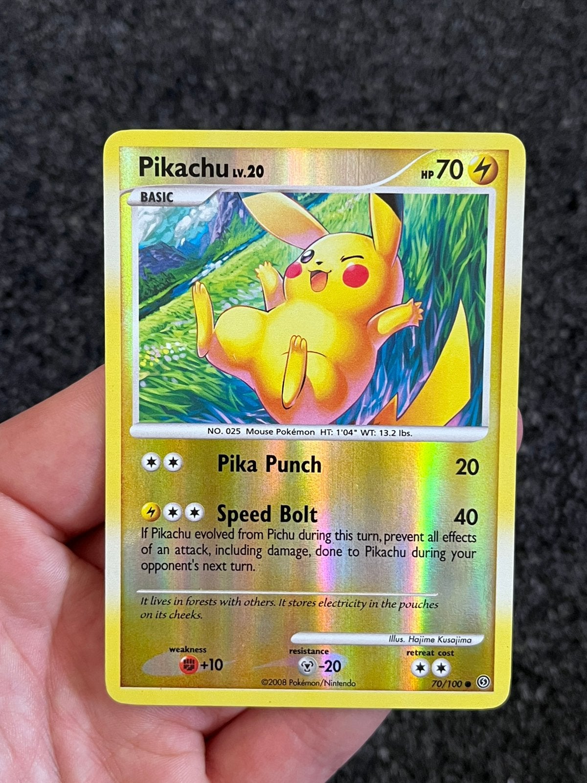 Pokémon Pikachu Reverse Holo #70 Stormfront - Excellent, Hobby en Vrije tijd, Verzamelkaartspellen | Pokémon, Ophalen of Verzenden