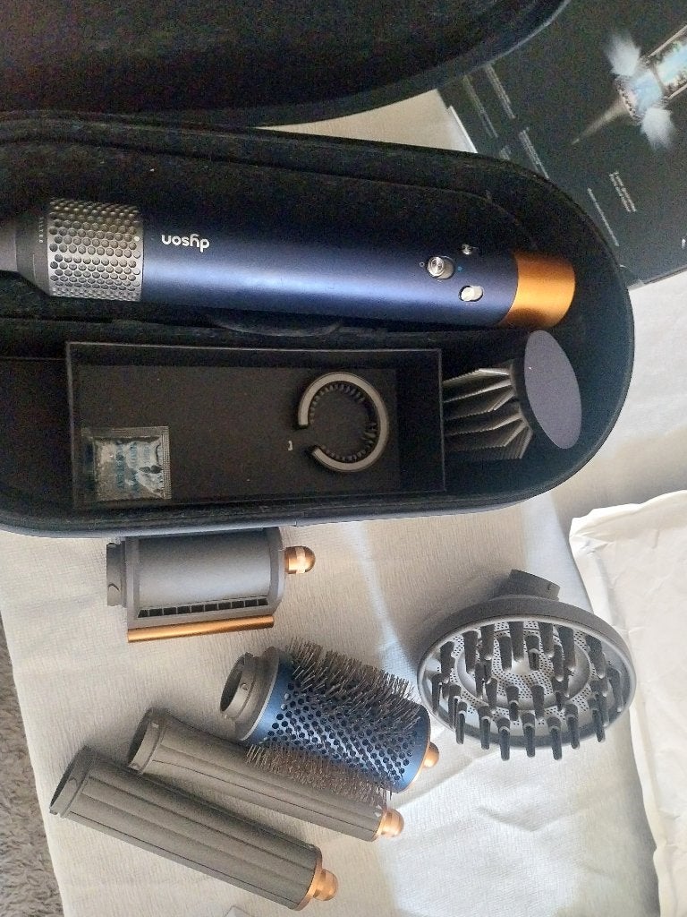 Dyson Airwrap Complete Long Volumise Pruisisch blauw/Koper, Ophalen of Verzenden, Haarverzorging