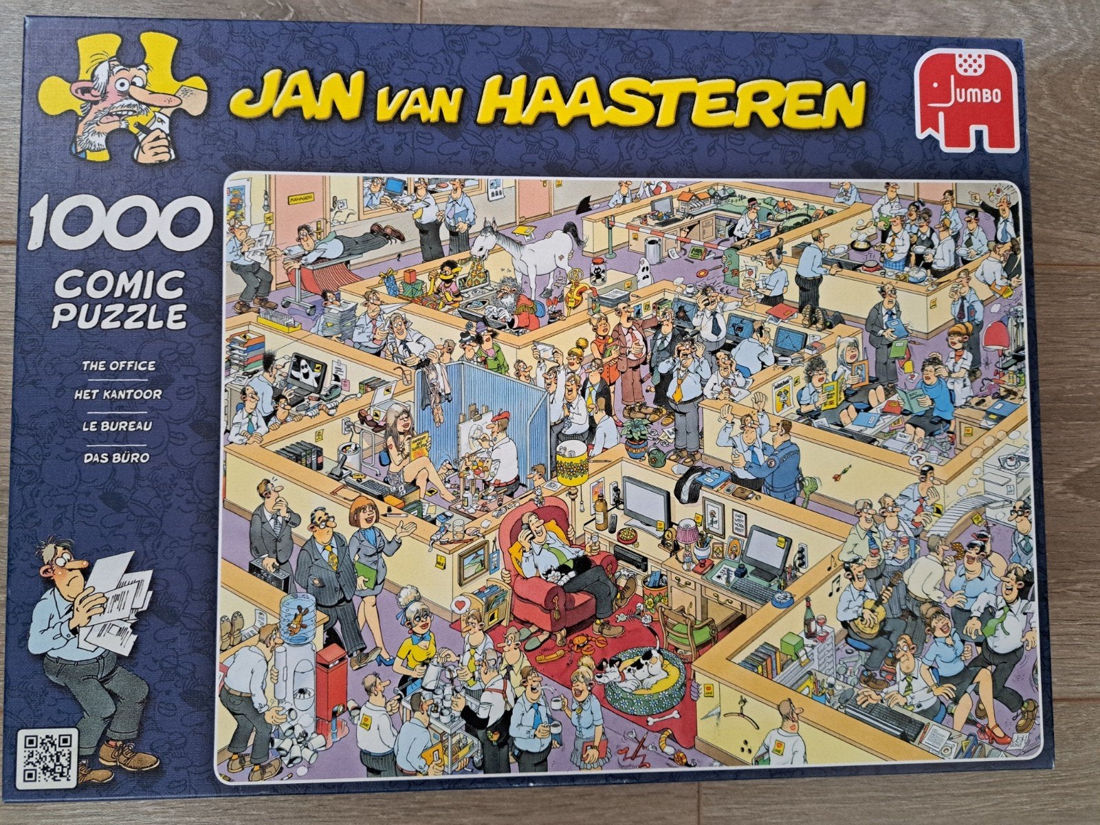 Jan van Haasteren - Het Kantoor - 1000 stukjes, Ophalen of Verzenden, 500 t/m 1500 stukjes, Zo goed als nieuw