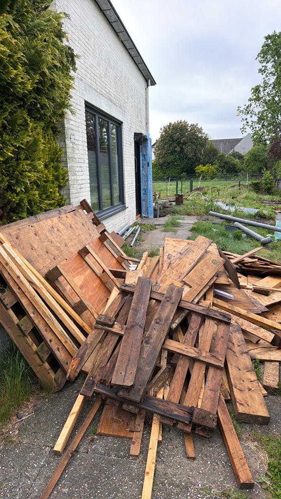 Hout gratis, Ophalen, Zo goed als nieuw, Overige houtsoorten, Minder dan 200 cm