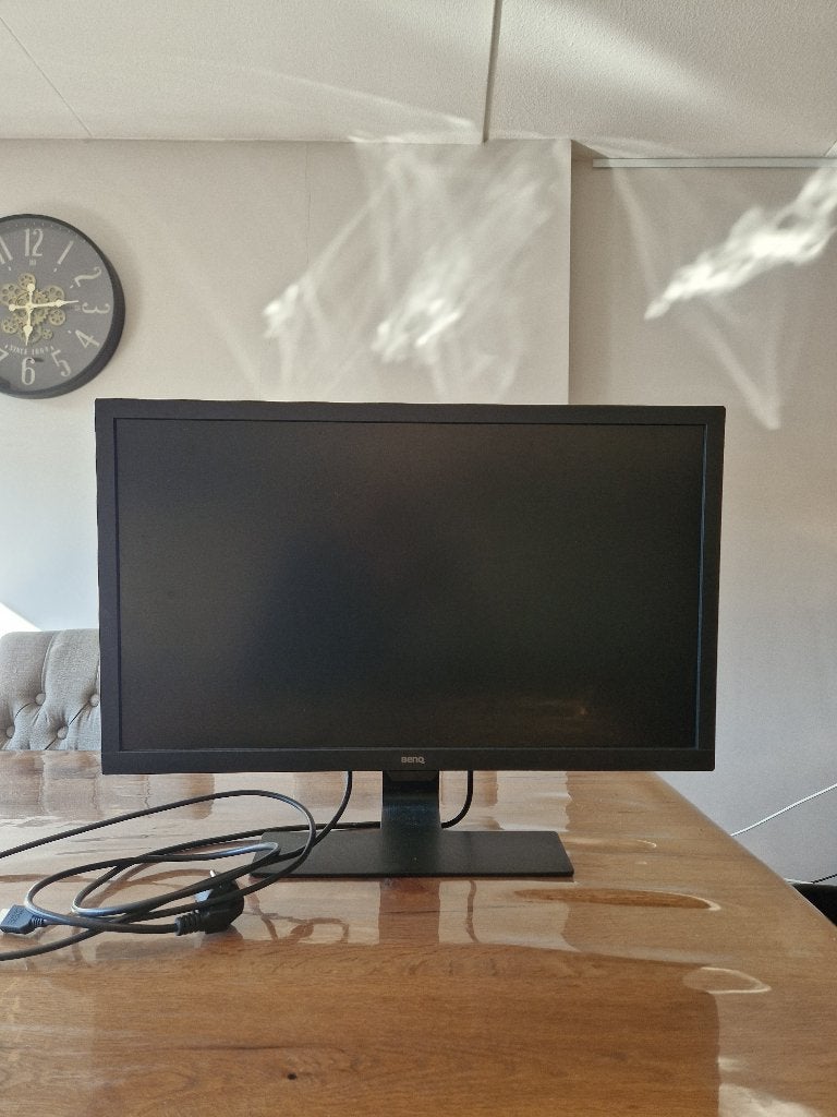 Beeldscherm 27 inch BenQ GL2780-B incl. laptopkabel, Ophalen, BENQ, Gebruikt, Curved