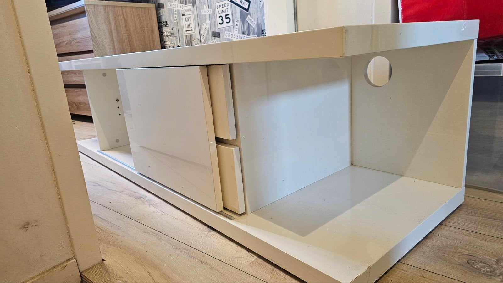 Gratis tv-standaard, audiostandaard ., Huis en Inrichting, Ophalen, 25 tot 50 cm, Minder dan 100 cm