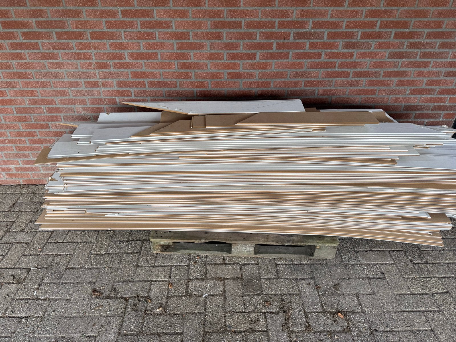 MDF Plafond panelen / 75m2, Ophalen, Gebruikt, Overige materialen, Minder dan 20 mm