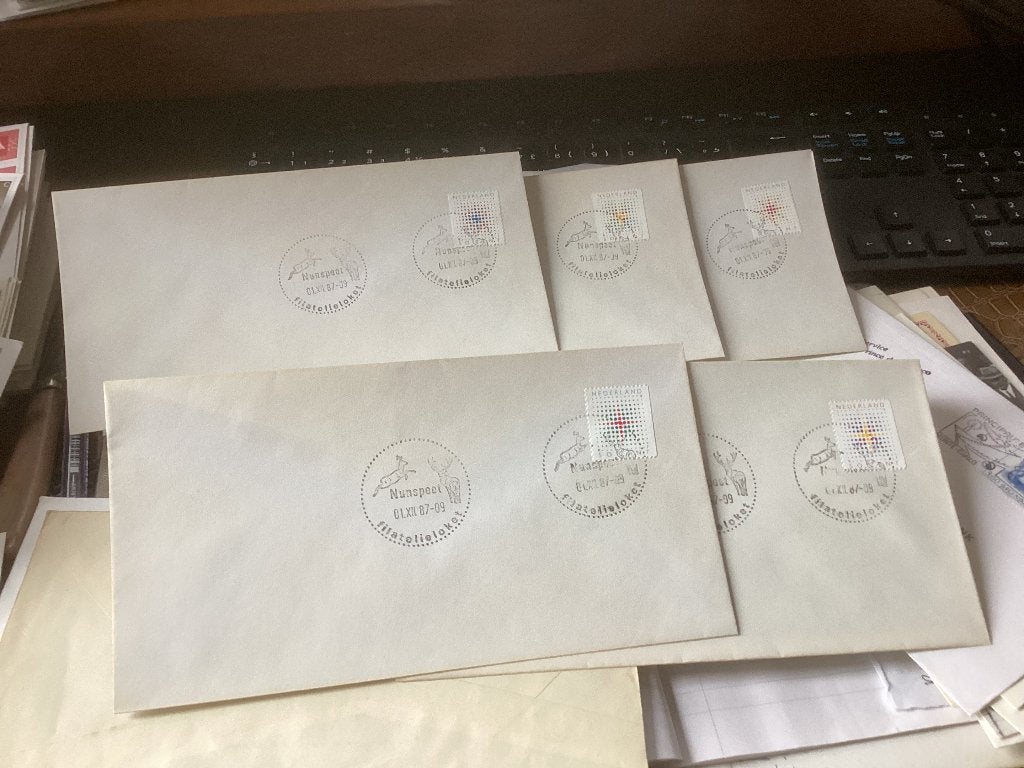 No3484 Kerstzegel Nunspeet 1987 Nederland jaargangen fdc, Verzenden, Onbeschreven, Nederland
