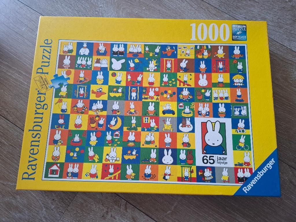 Legpuzzel Nijntje 1000 stukjes, Ophalen of Verzenden, 500 t/m 1500 stukjes, Zo goed als nieuw, Legpuzzel