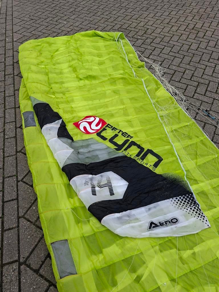 Peter Lynn Aero 14m Kite - Krachtige en stabiele foilkite, Gebruikt, Geen board, Ophalen of Verzenden, Kite
