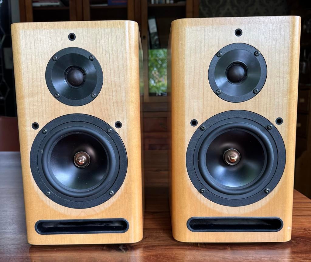 ASW Cantius ML II Boekenplank Speakers - Hout. Z.G.A.N., Zo goed als nieuw, 60 tot 120 watt, Front, Rear of Stereo speakers, Ophalen