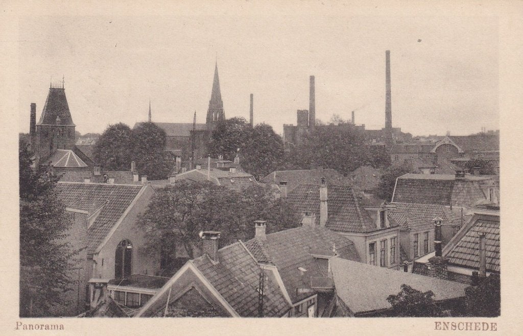 Enschede, 1919., Verzenden, Voor 1920, Gelopen, Overijssel