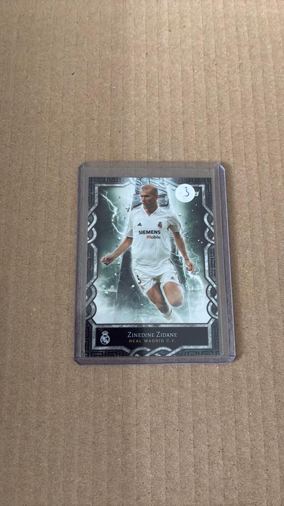 Topps real madrid zinedine zidane, Ophalen of Verzenden, Zo goed als nieuw, Plaatje