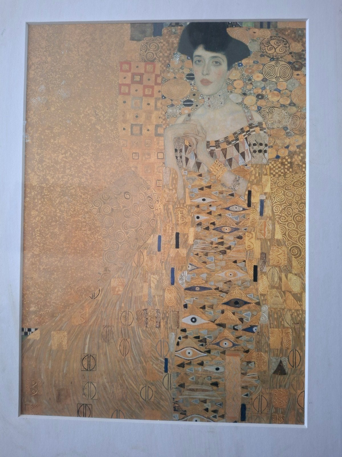 Gustav Klimt - Portret van Adele Bloch-Bauer I (ingelijst), Antiek en Kunst, Ophalen, Portret of Personen, Klassiek, Print