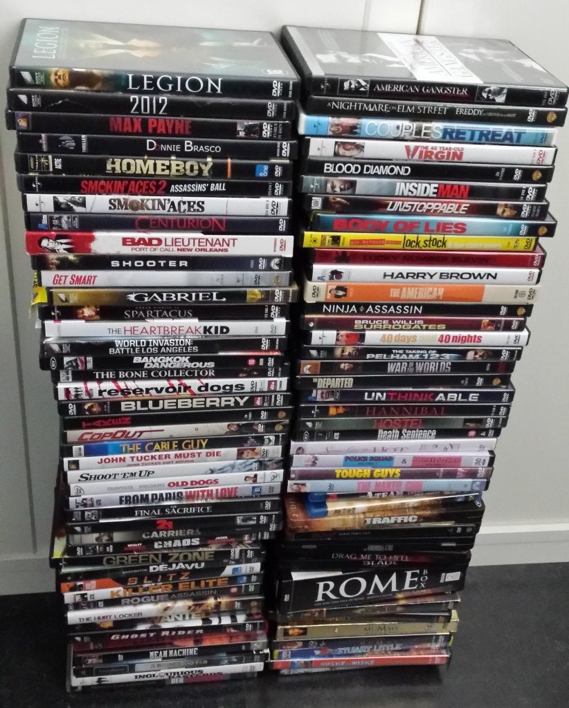 110 dvd's actie en veel kijk plezier in een keer of per dvd, Alle leeftijden, Ophalen, Zo goed als nieuw, Actie