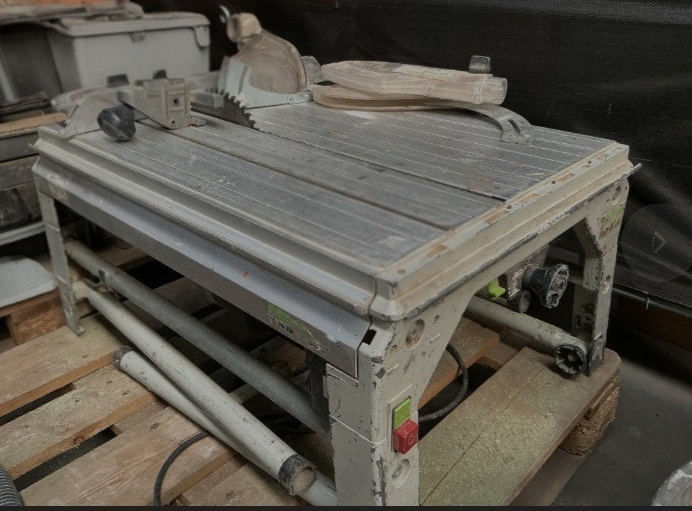 Festool tafelcirkel zaagmachine CS70 eb, Ophalen, 1200 watt of meer, Overige typen, 30 tot 70 mm