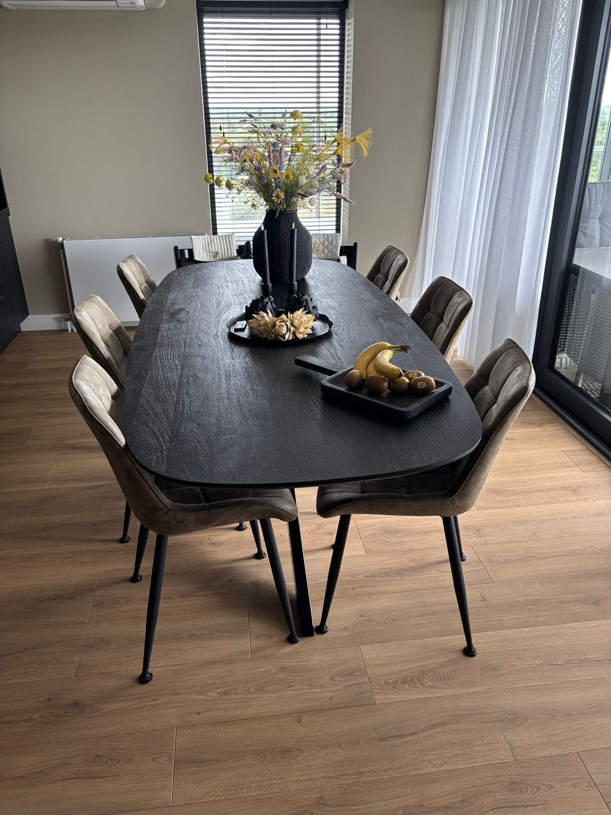 6 Groene Eetkamerstoelen van Loods 5, Ophalen, Gebruikt, Overige kleuren, Vijf, Zes of meer stoelen