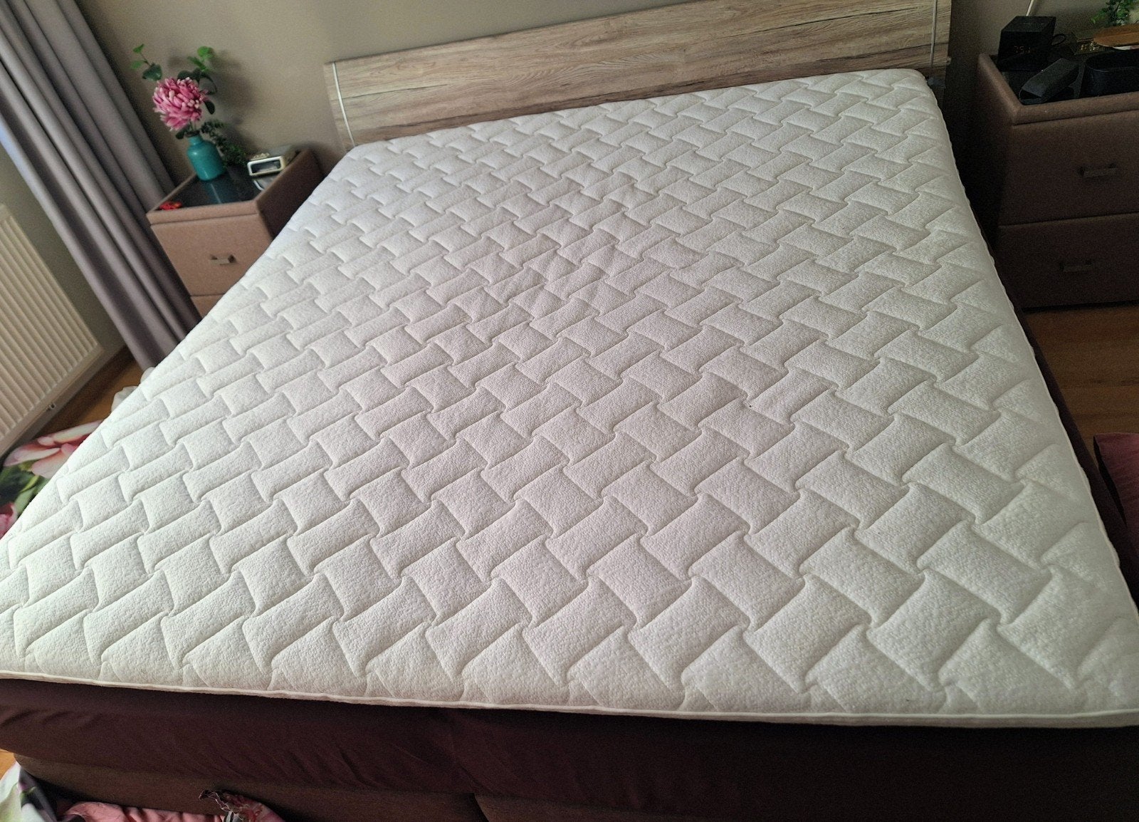 Vita Talalay Matras Topper 180x200cm 7 cm dik, Ophalen, Gebruikt, Tweepersoons, 180 cm
