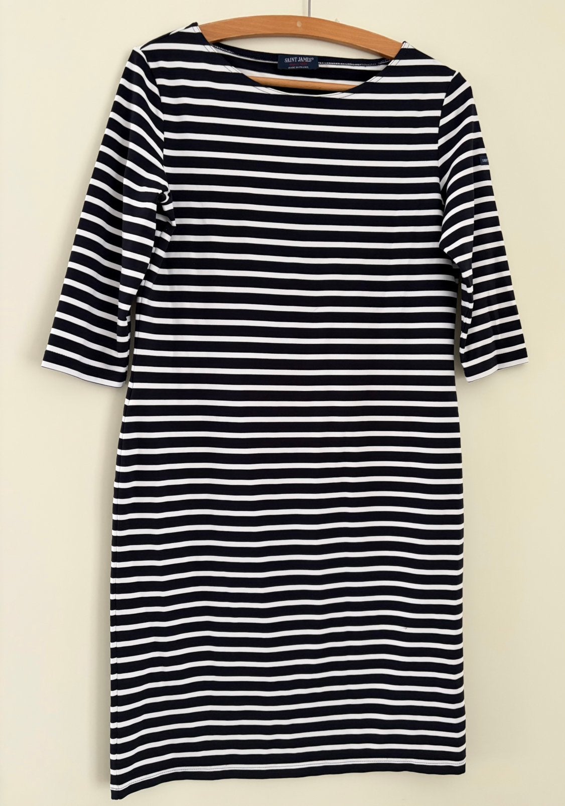 Saint James gestreepte jurk maat 40/42, Kleding | Dames, Jurken, Maat 38/40 (M), Blauw, Ophalen of Verzenden, Zo goed als nieuw