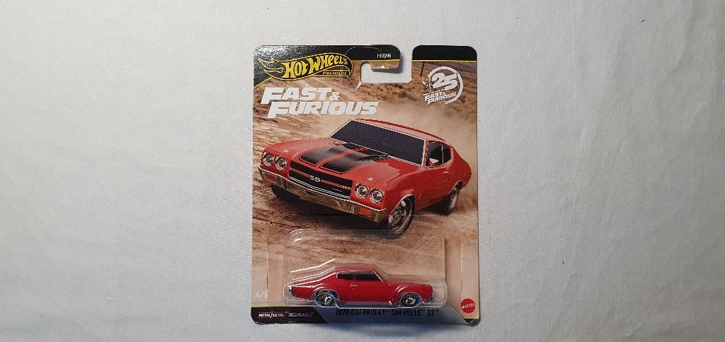 Hot Wheels Premium 1970 Chevrolet Chevelle SS rood, Ophalen of Verzenden, Nieuw, Auto