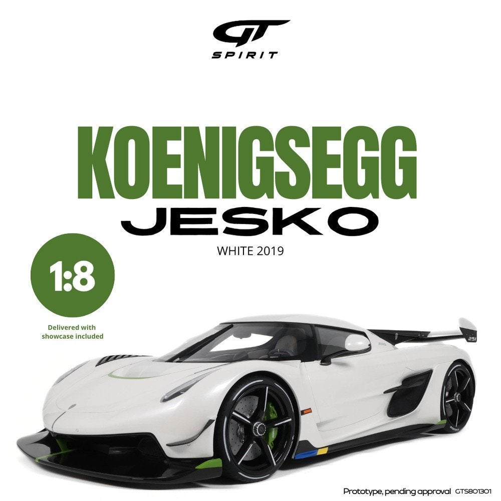 1:8 Gt Spirit
Koenigsegg Jesko 1/300 1:18 Nieuw, Ophalen, Nieuw, 1:5 t/m 1:8, Auto