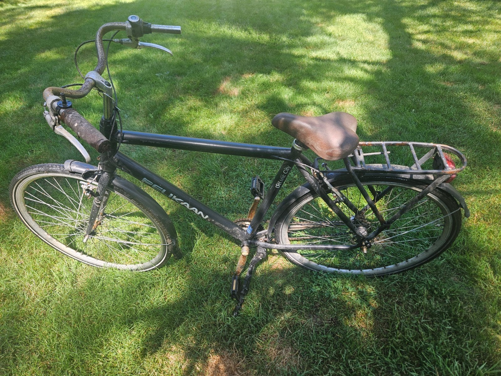 Pelikaan Herenfiets - Degelijke Stadsfiets opknapper, Gebruikt, Velgrem, Versnellingen, Ophalen