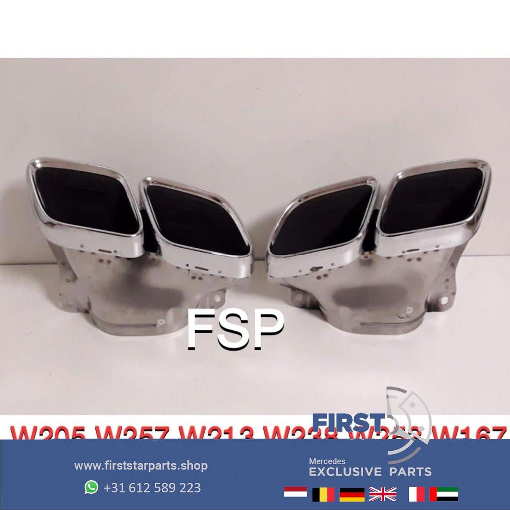 W253 X253 C253 GLC63 FACELIFT AMG UITLAAT SIERSTUKKEN CHROOM, Auto-onderdelen, Uitlaatsystemen, Gebruikt, -, Ophalen of Verzenden